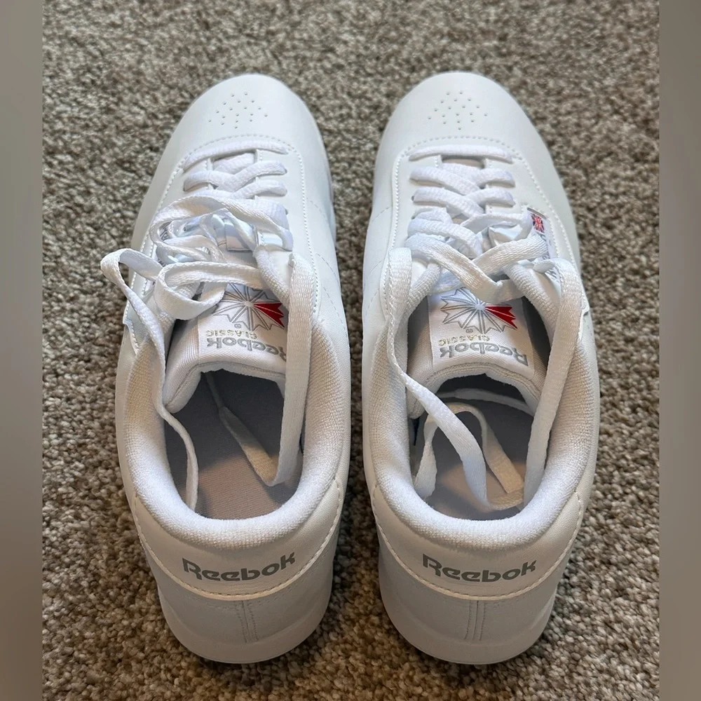 Reebok Princess Womens Sneaker White Leather - Picture 6 of 11